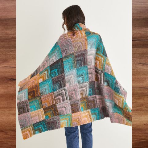 Sirdar 10142 - Knitted Domino Blanket