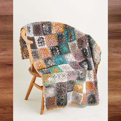 Sirdar 10144 - Crochet Granny Square Blanket