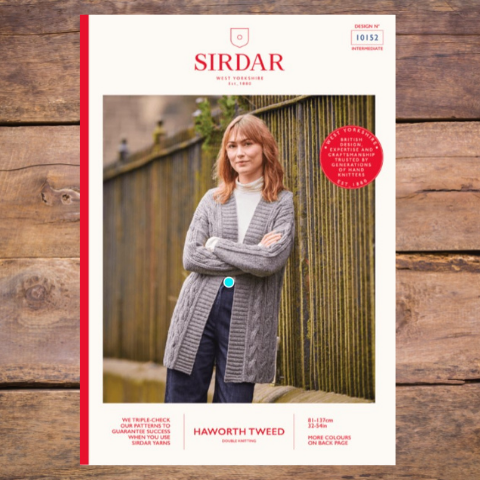 Sirdar 10152 - Longline Cabled Cardigan