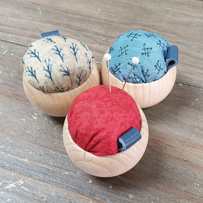 Wooden Bowl Pincushion