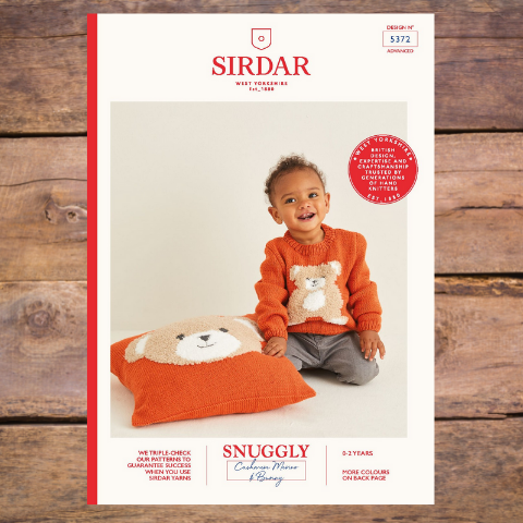 Sirdar 5372 - Bear Sweater and Pillow