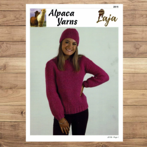 Alpaca Yarns 2815 Cosy Jumper and Beanie