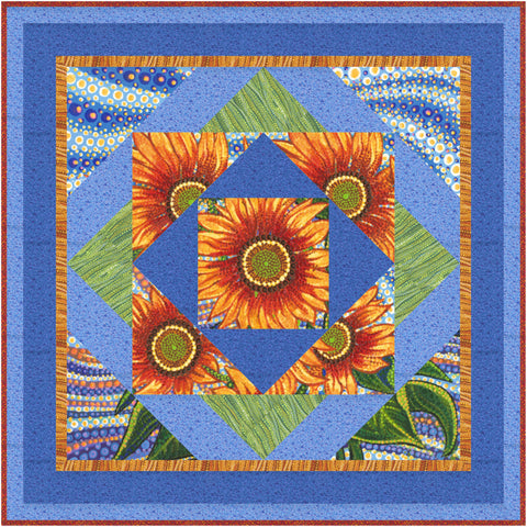 Sunflower Mosaic Quilt Pattern