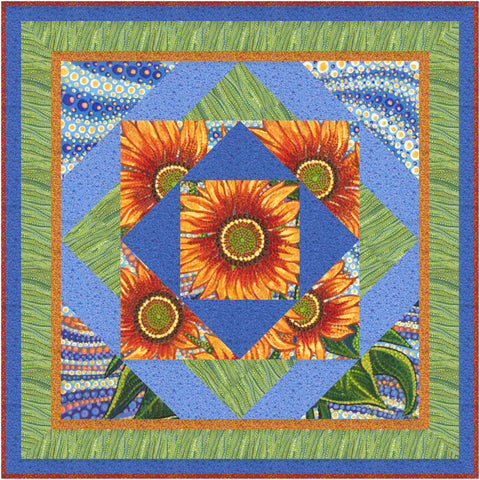 Sunflower Mosaic Quilt Pattern