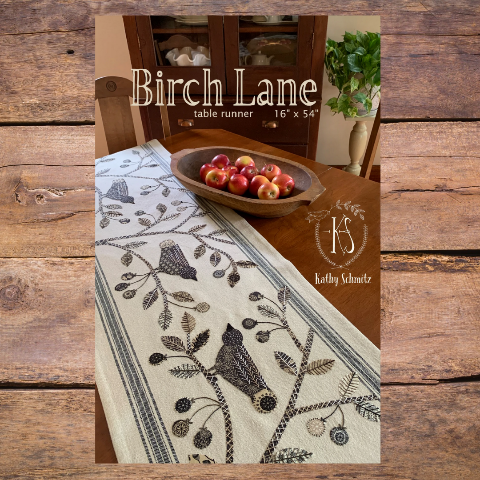 Birch Lane Table Runner Pattern by Kathy Schmitz