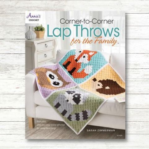 Corner to Corner Lap Throws for the Family by Sarah Zimmerman