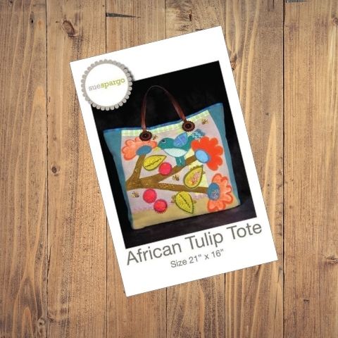 Sue Spargo - African Tulip Tote Pattern