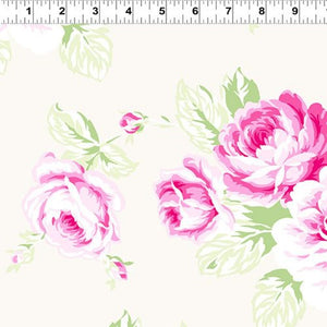 Feature floral Lt Cream