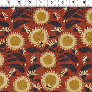 Y3305-51 Sunflowers - BRICK