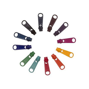 Zipper Pulls - 12 Assorted Darks