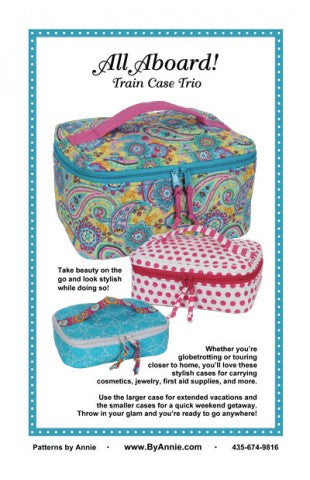 ByAnnie All Aboard Train Case Trio