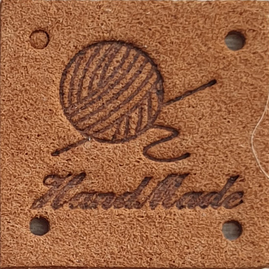 Leatherette Square Labels - &