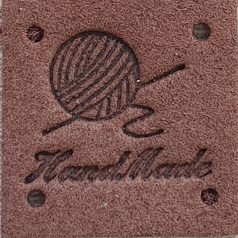 Leatherette Square Labels - &