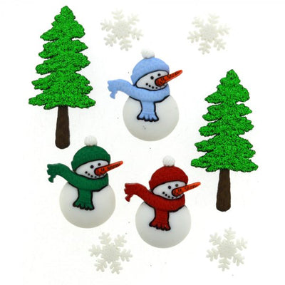 Dress It Up Embellishments - Christmas Buttons