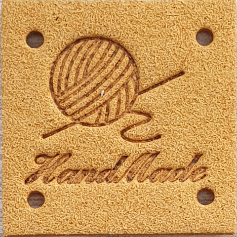 Leatherette Square Labels - &