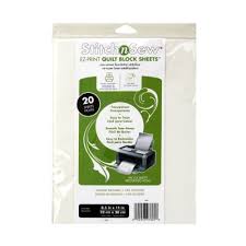 StitchnSew EZ-Print quilt block sheets