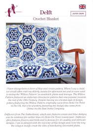 Janie Crow - Delft Crochet Blanket