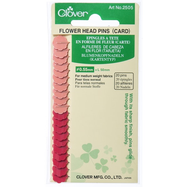 Clover Flower Head Pins