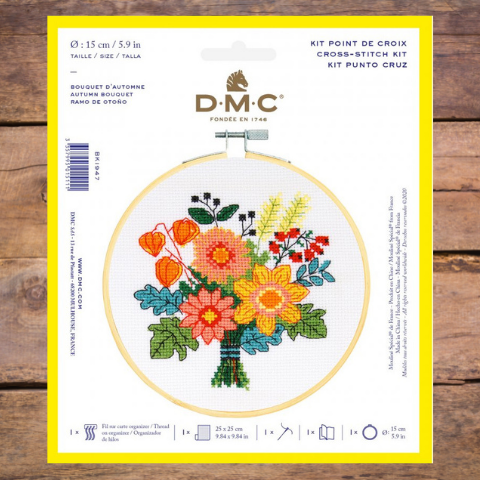 DMC Cross Stitch Kits - In 6-inch Hoop