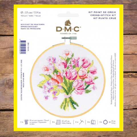 DMC Cross Stitch Kits - In 6-inch Hoop
