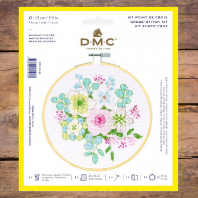 DMC Cross Stitch Kits - In 6-inch Hoop