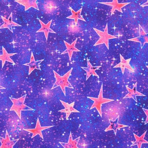 Pink Stars on Purple