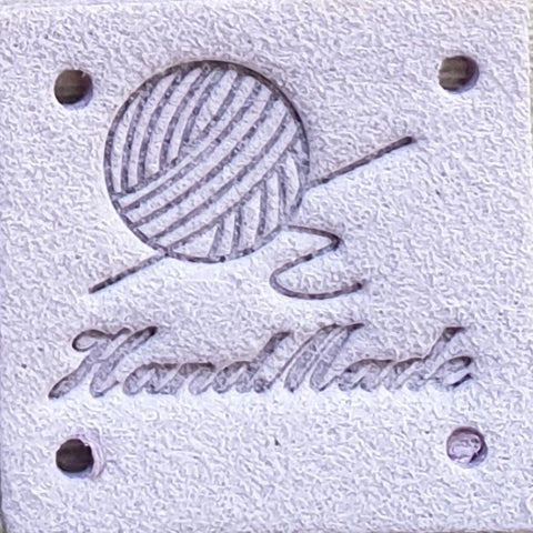 Leatherette Square Labels - &