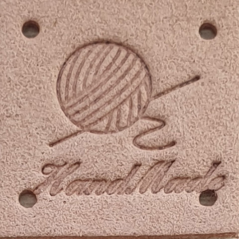 Leatherette Square Labels - &
