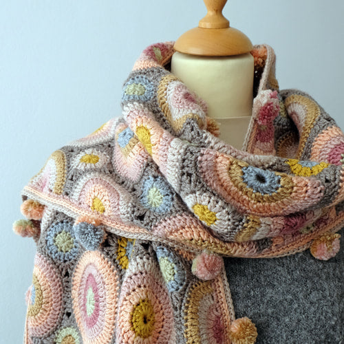 Janie Crow - Magic Circles Crochet Scarf