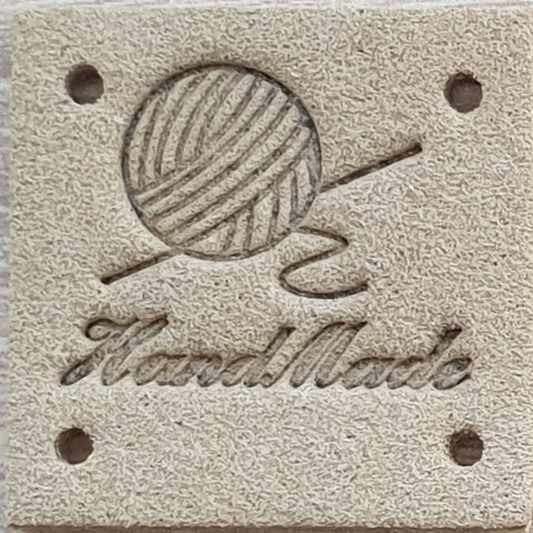 Leatherette Square Labels - &