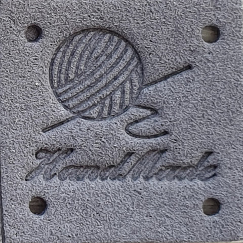 Leatherette Square Labels - &