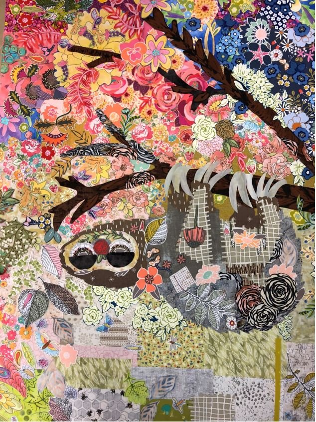 Laura Heine - Cloth Sloth Collage