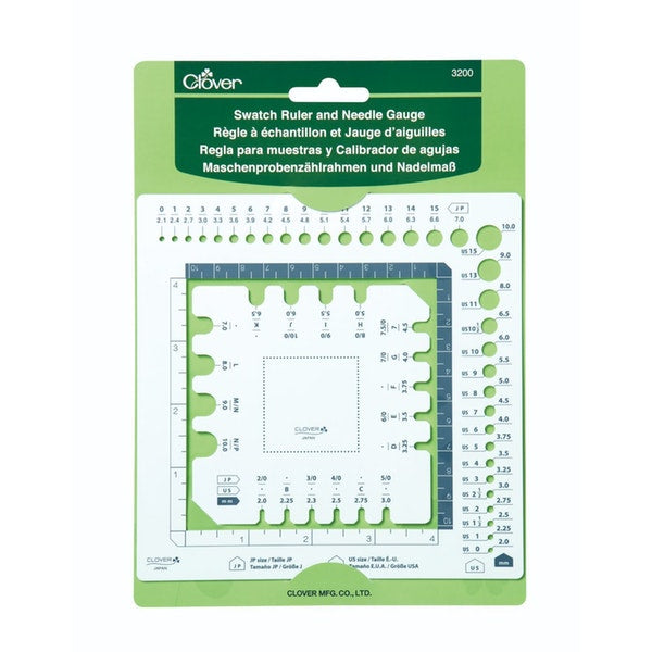 Swatch Ruler and Needle Gauge