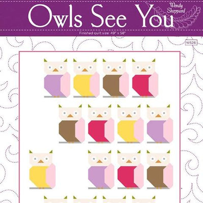Owls See you  -  quilt pattern by Wendy Sheppard
